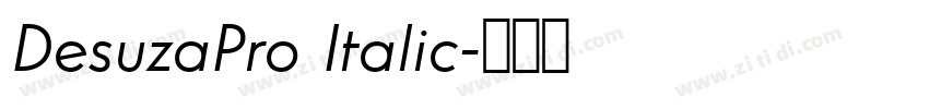 DesuzaPro Italic字体转换